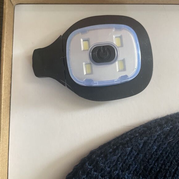 Unisex Rechargeable LED Beanie Hat Knit Winter Light Up Headlamp Cap USB Warm - Picture 3 of 7